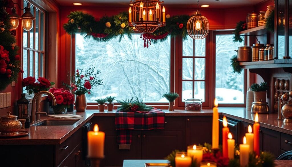 holiday kitchen decor color palette