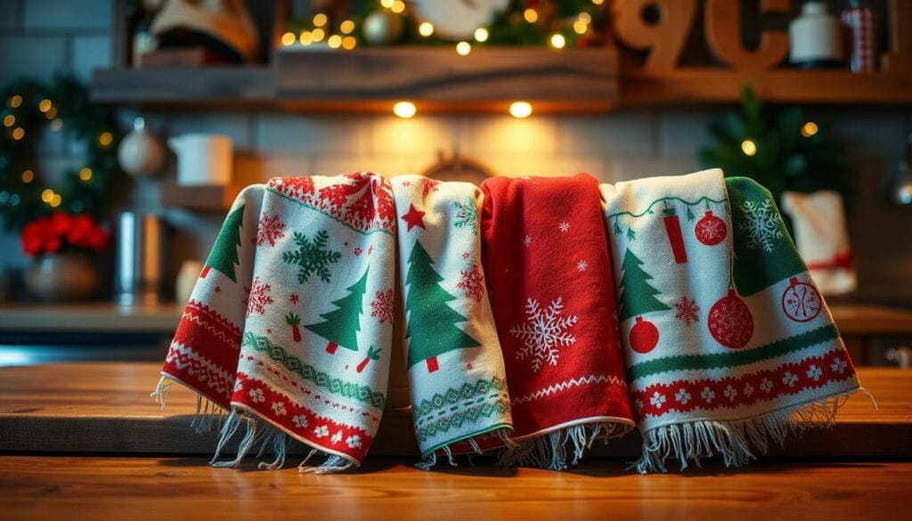 holiday kitchen towels