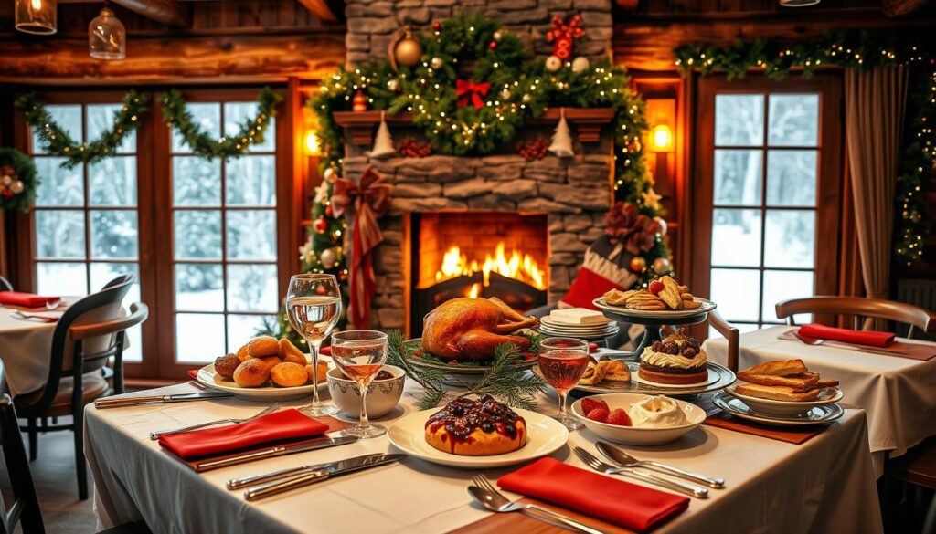 holiday menu presentation