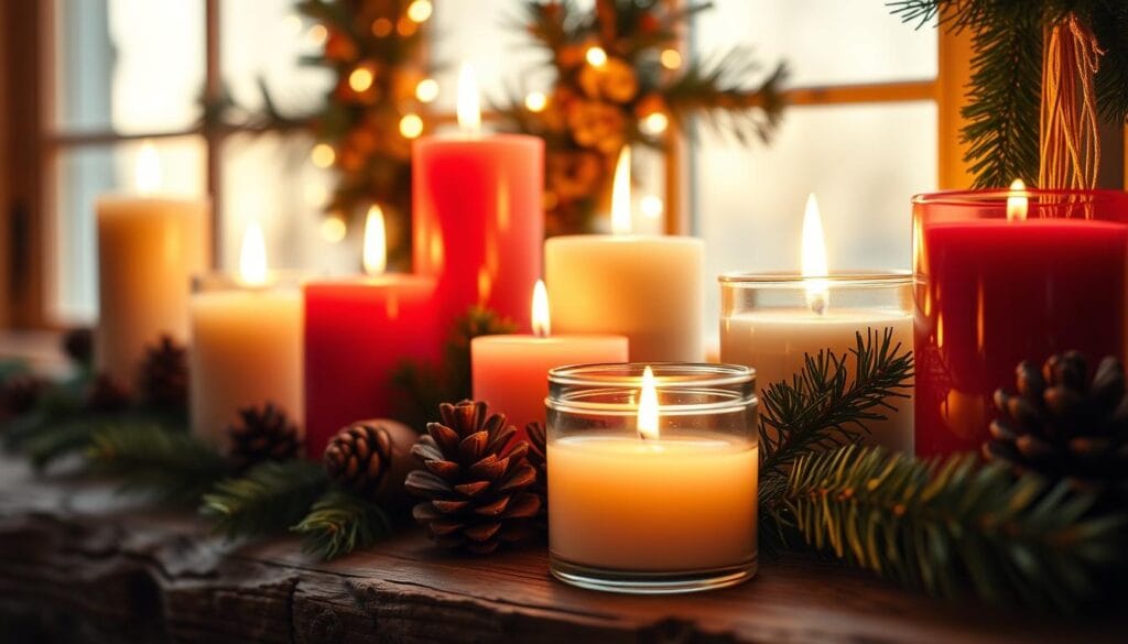 holiday scented candles