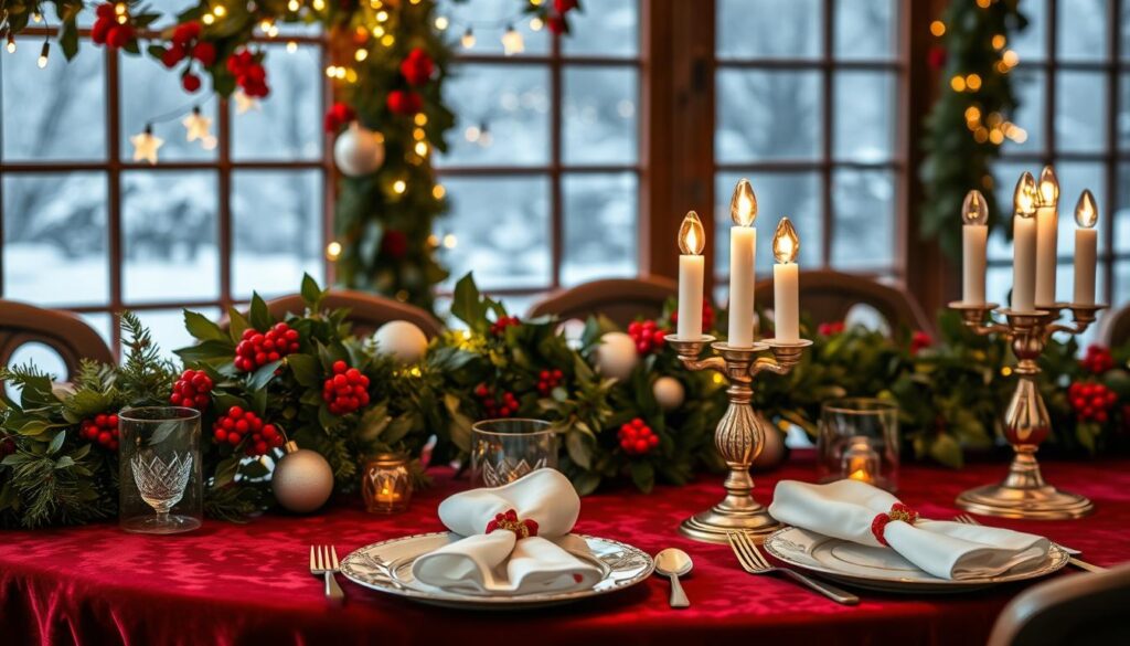 holiday table decorations