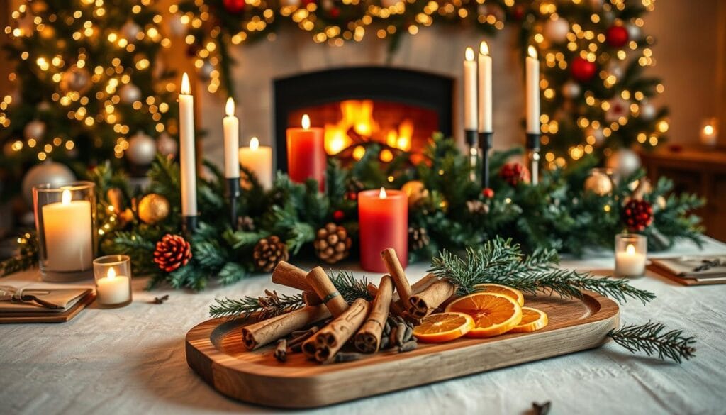 holiday table fragrance