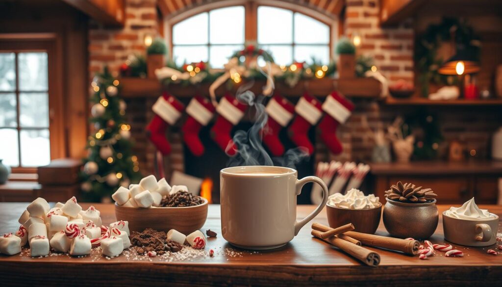 hot cocoa bar ideas christmas decor