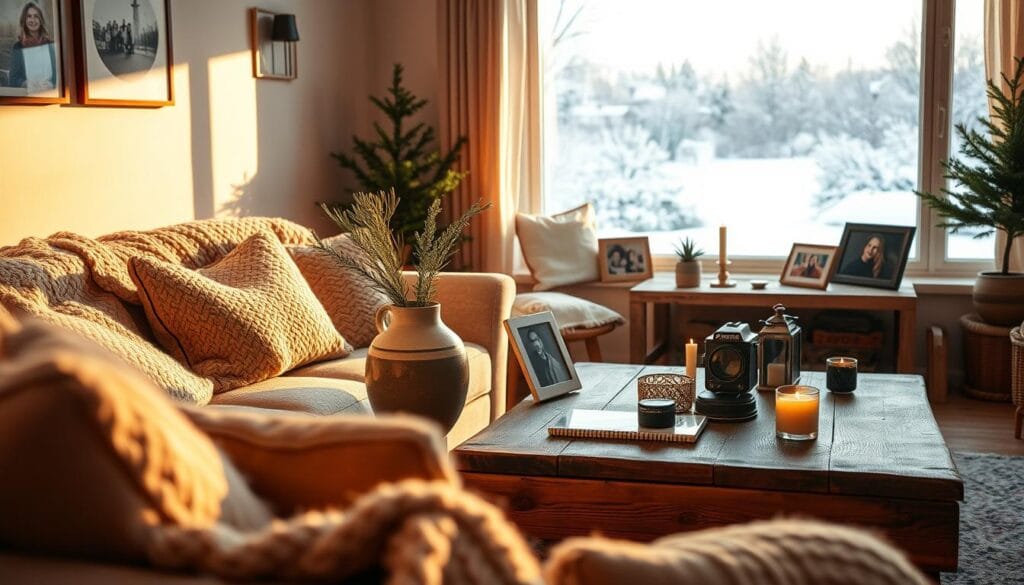 hygge home decor winter