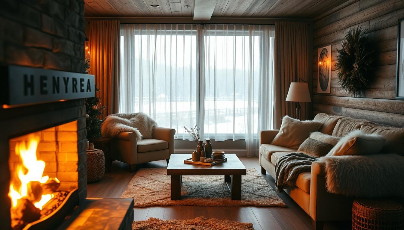 hygge home decor winter