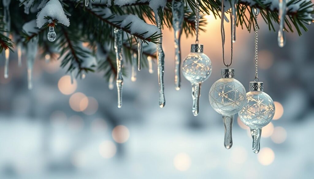 icicle ornaments for holiday decor