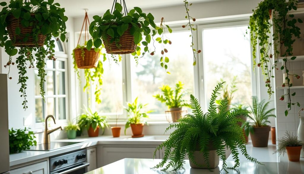 kitchen greenery decor