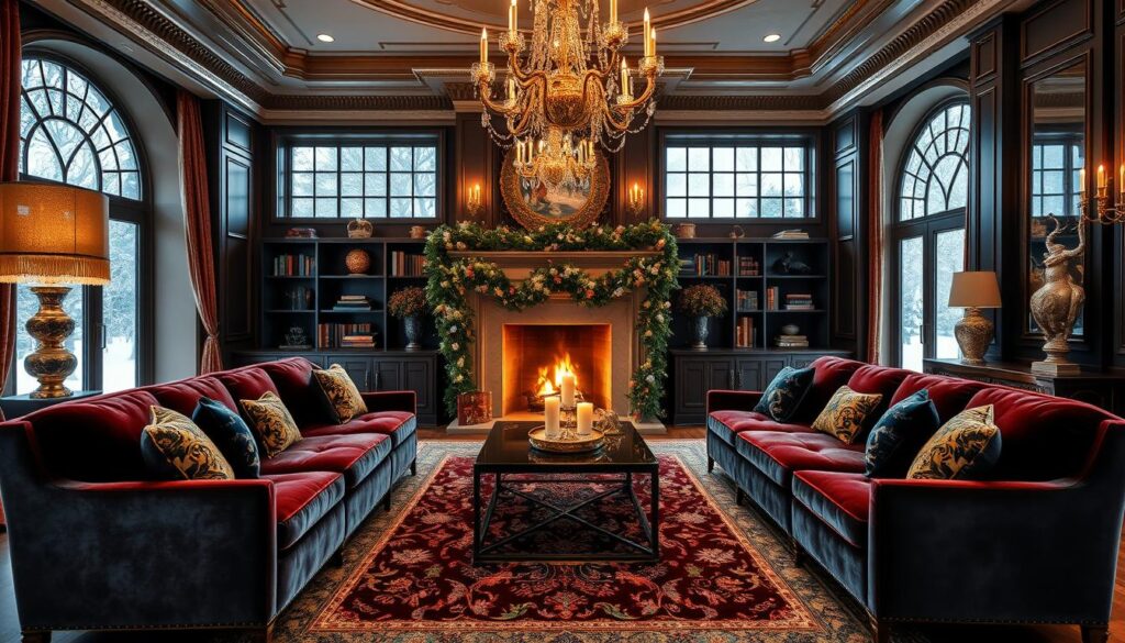 luxe living room decor