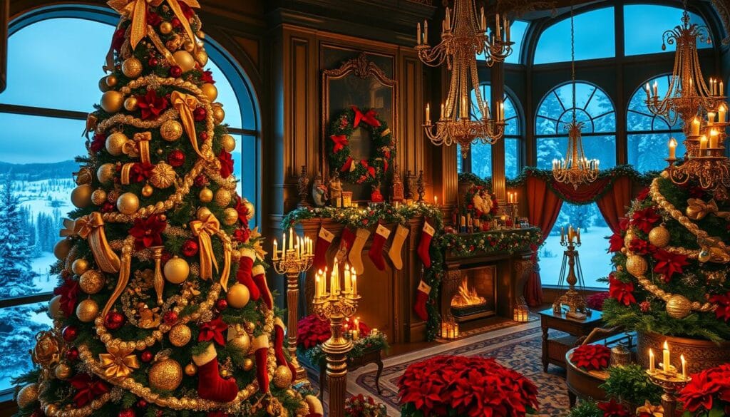 maximalist holiday decor