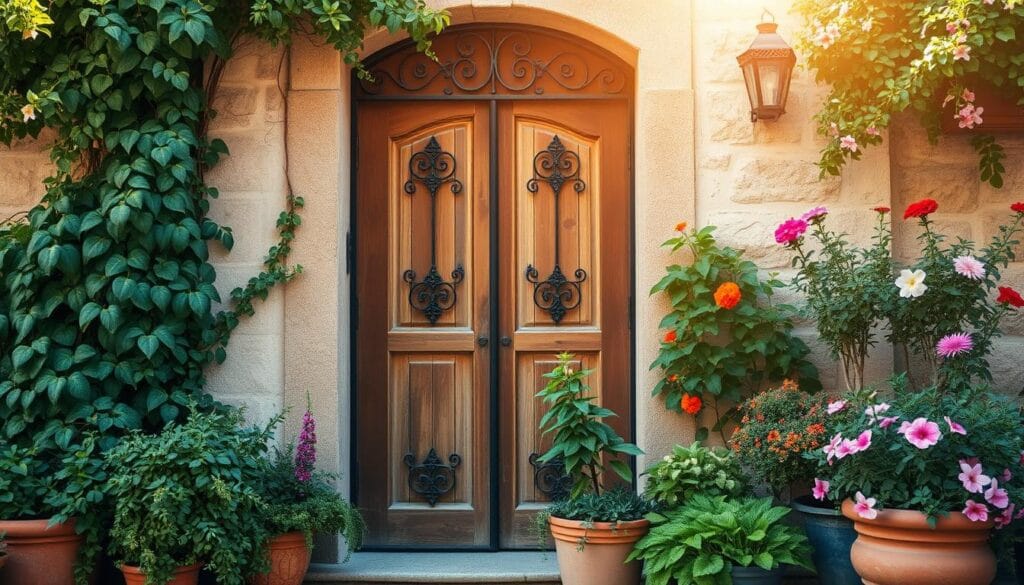 mediterranean style door decor