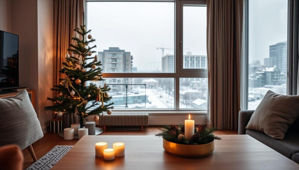 minimalist christmas decor apartment