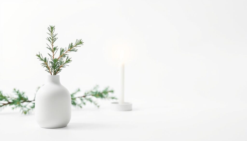 minimalist holiday decor
