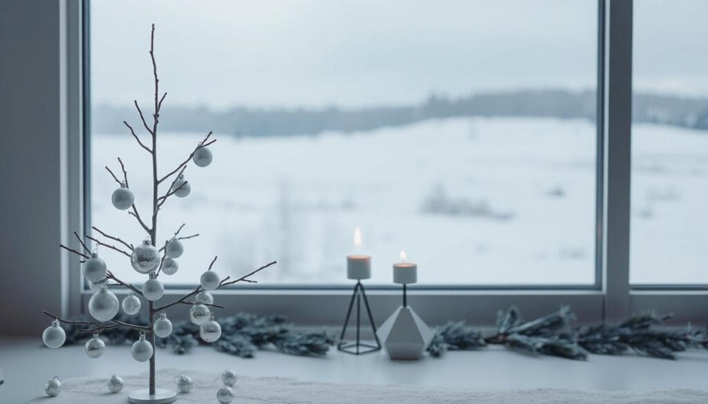 monochromatic holiday decor