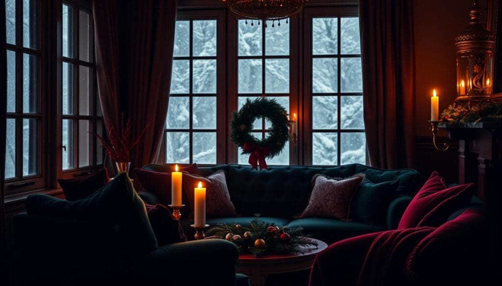 moody Christmas color palette