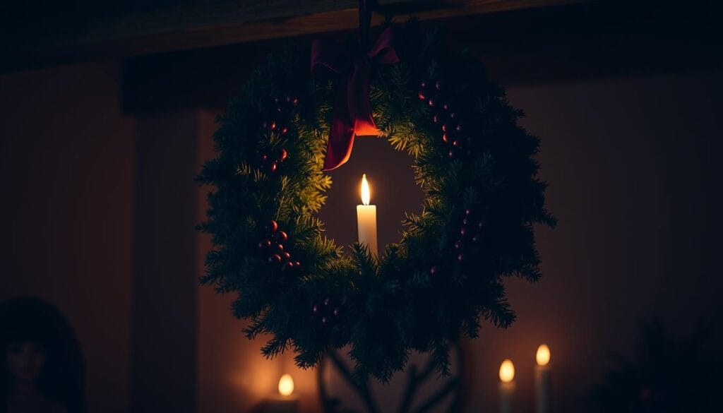 moody christmas wreath