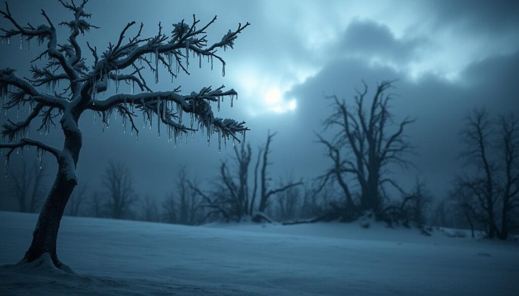 moody winter holiday design
