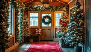 mudroom christmas decor ideas