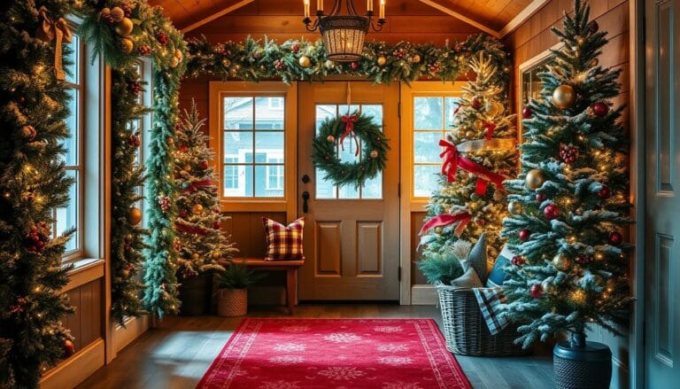 mudroom christmas decor ideas