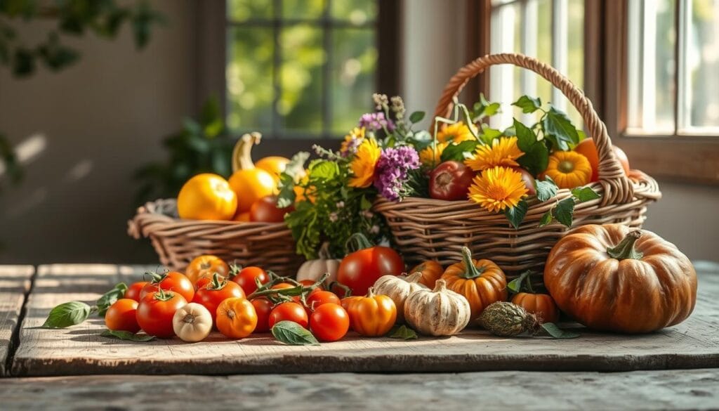 natural harvest decor elements