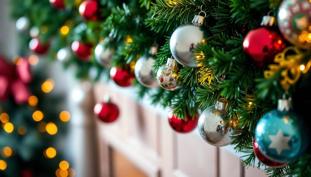 ornament-adorned garland