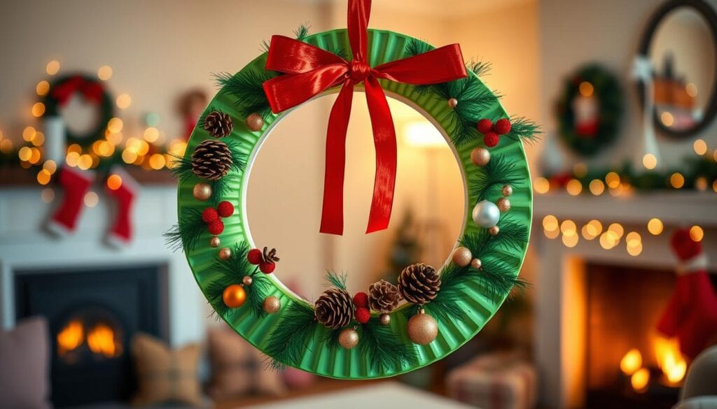paper plate wreath crafts