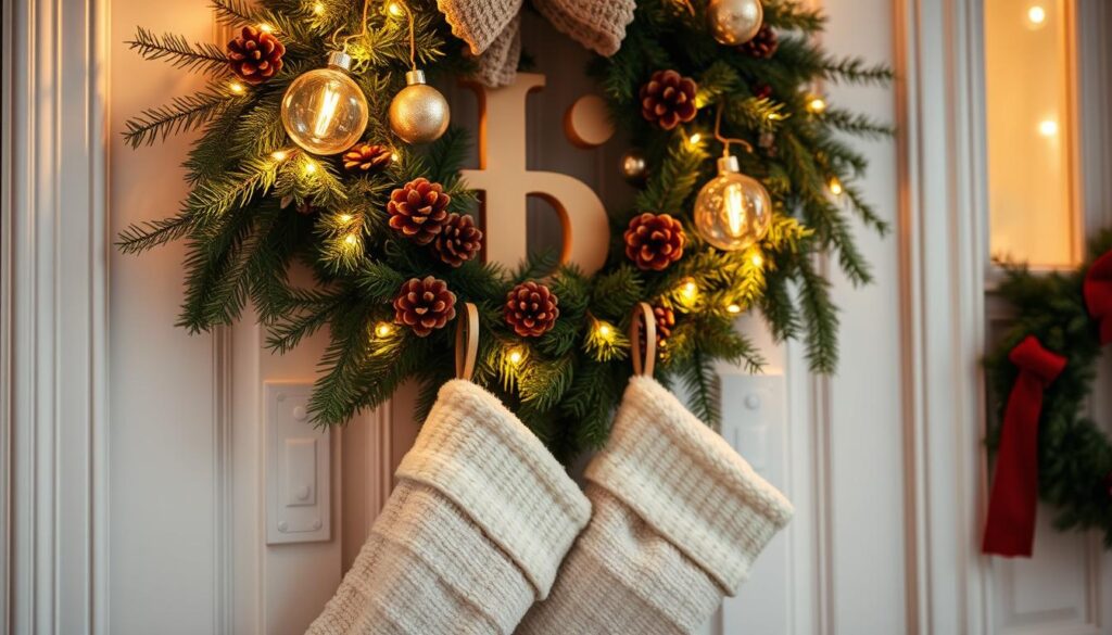 personalized christmas door decorations