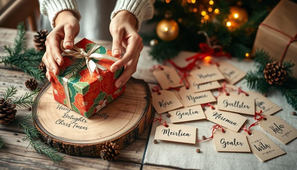 personalized christmas gift wrapping
