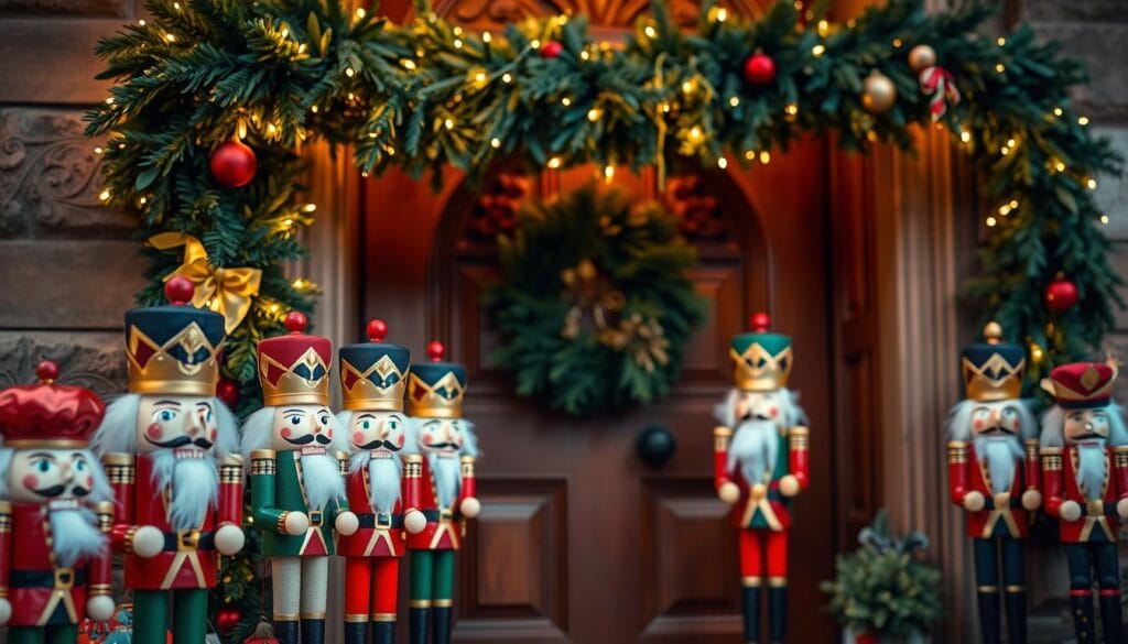 playful nutcracker door decorations