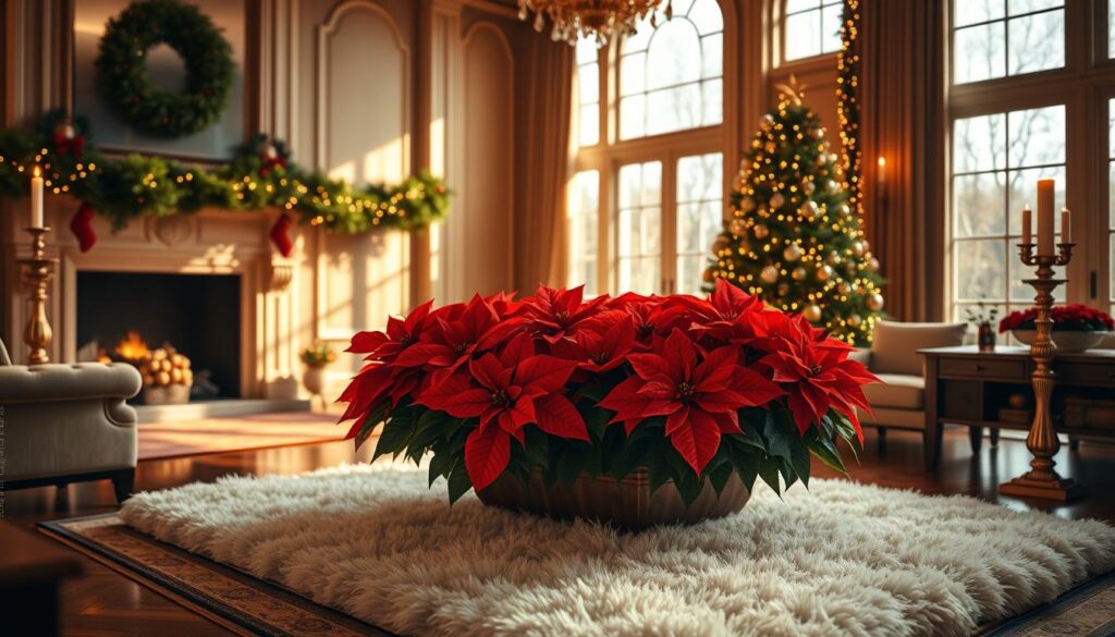 poinsettia holiday decor