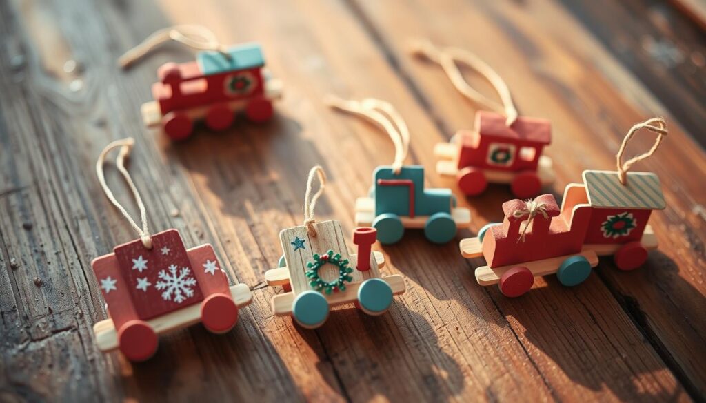 popsicle stick train ornaments