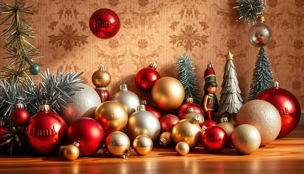 retro Christmas ornaments