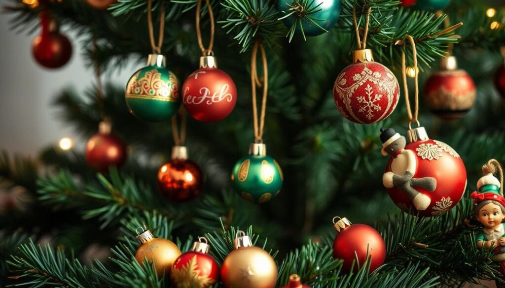 retro christmas ornaments