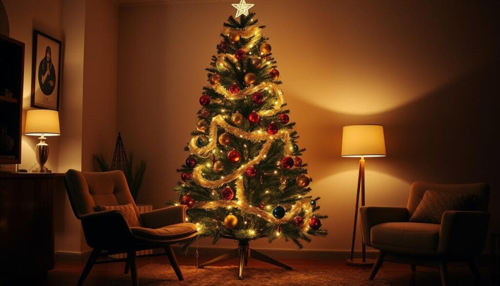 retro christmas tree