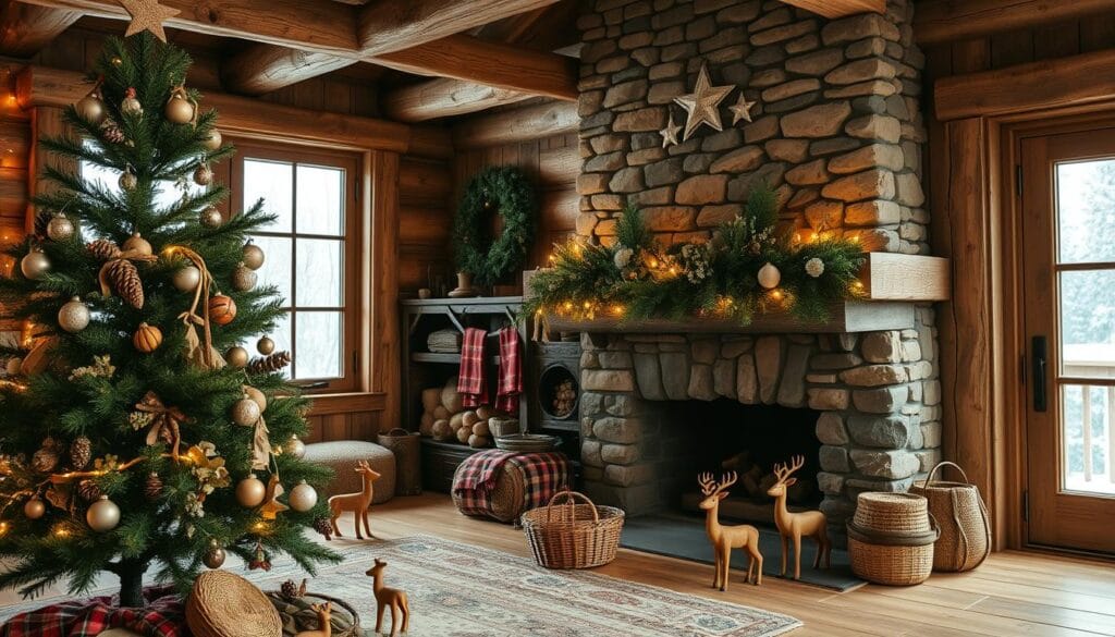 rustic Christmas decor