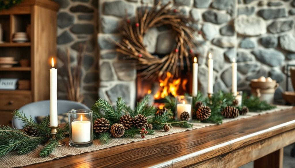 rustic christmas buffet decorating ideas