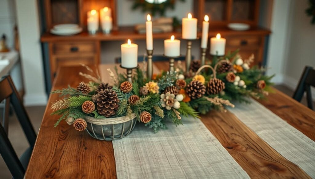 rustic holiday centerpieces