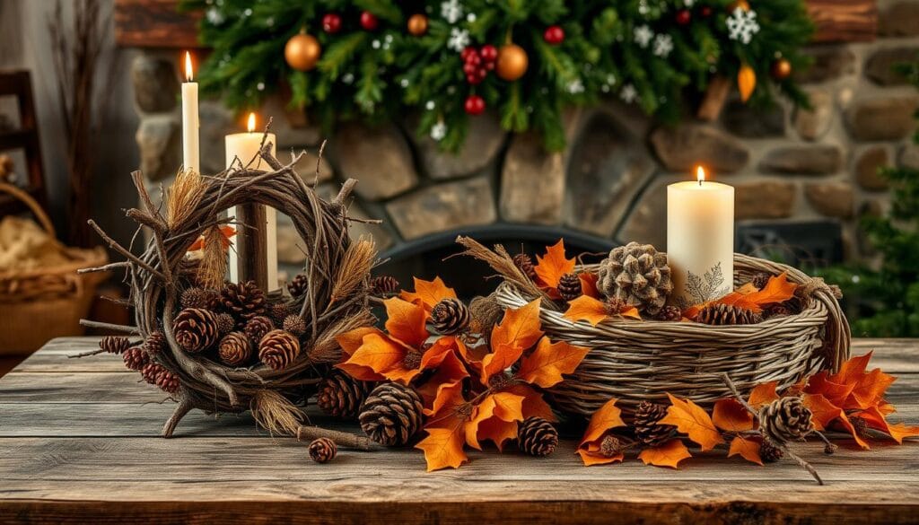 rustic holiday decorations