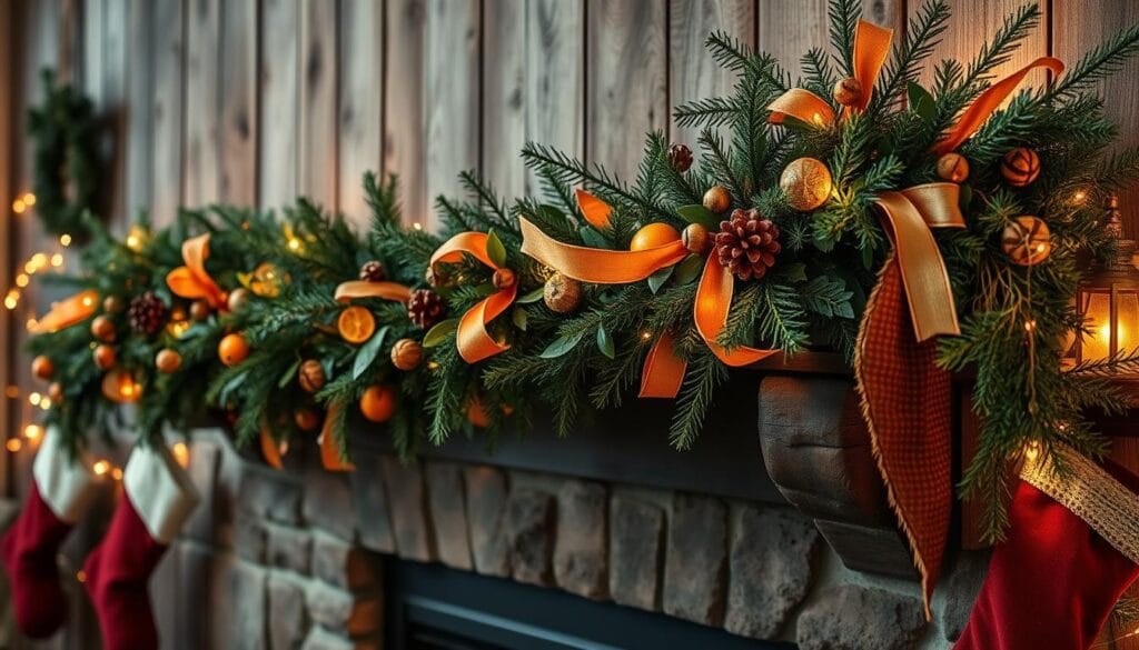 rustic holiday home decor garlands