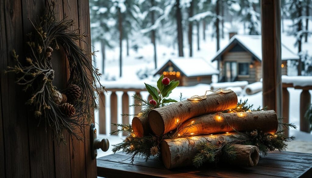 rustic natural holiday decor