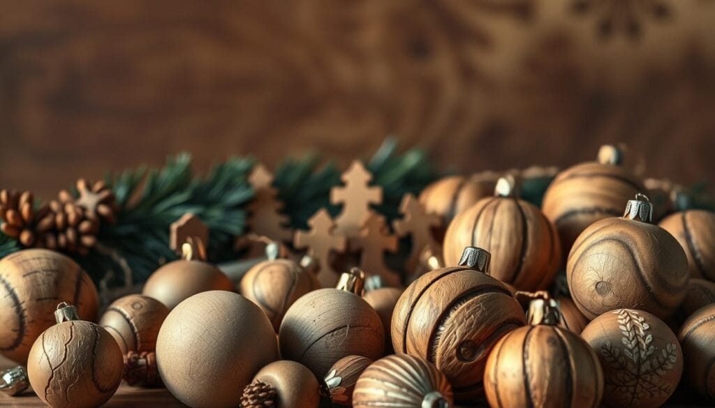 rustic wood ornaments