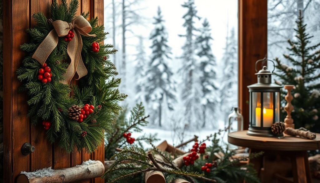 rustic woodland christmas decor