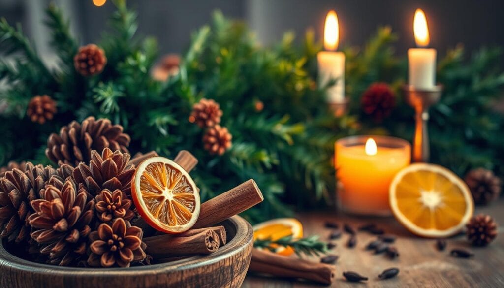 scented Christmas decor