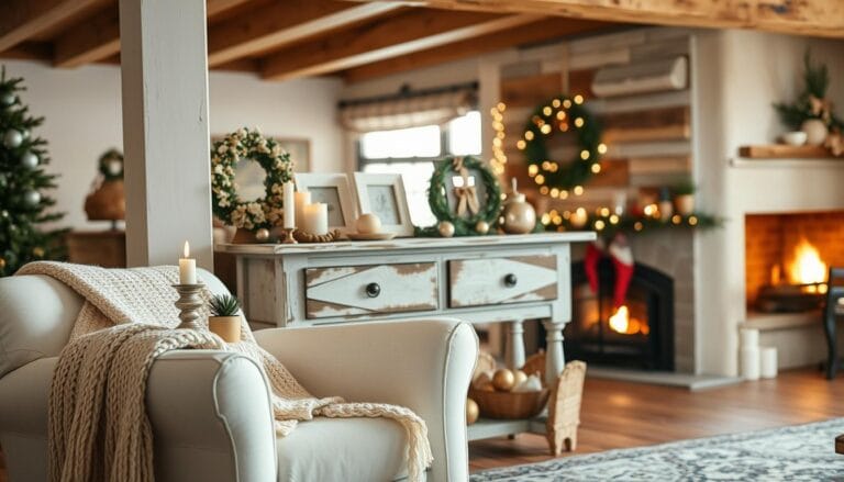 shabby chic christmas decor ideas