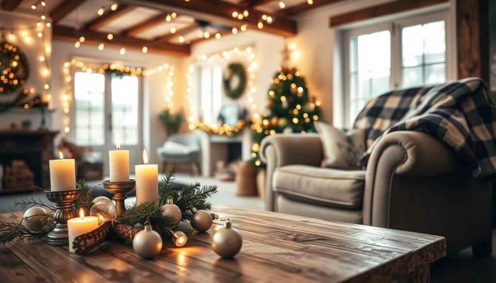 shabby chic christmas lighting ideas