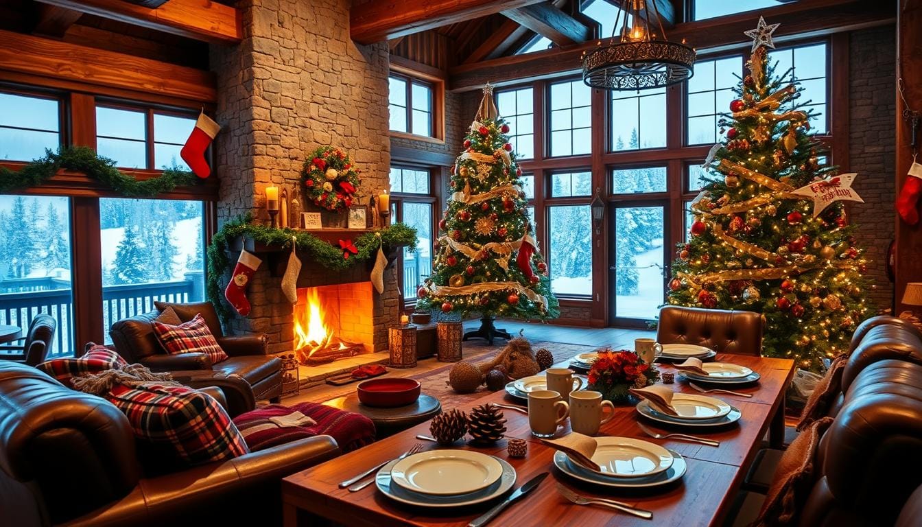 ski lodge christmas decor ideas