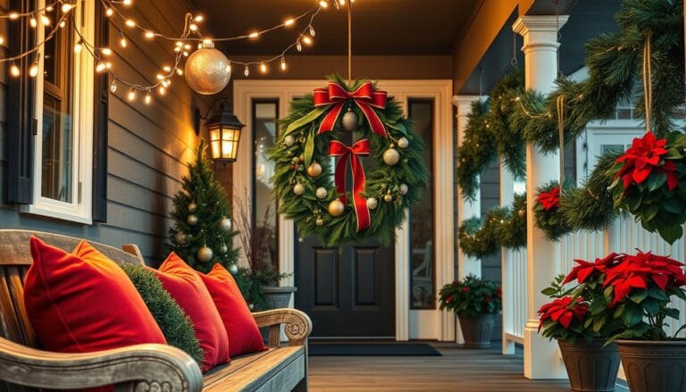 small front porch christmas decor ideas