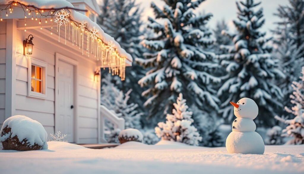 snowy white home decor