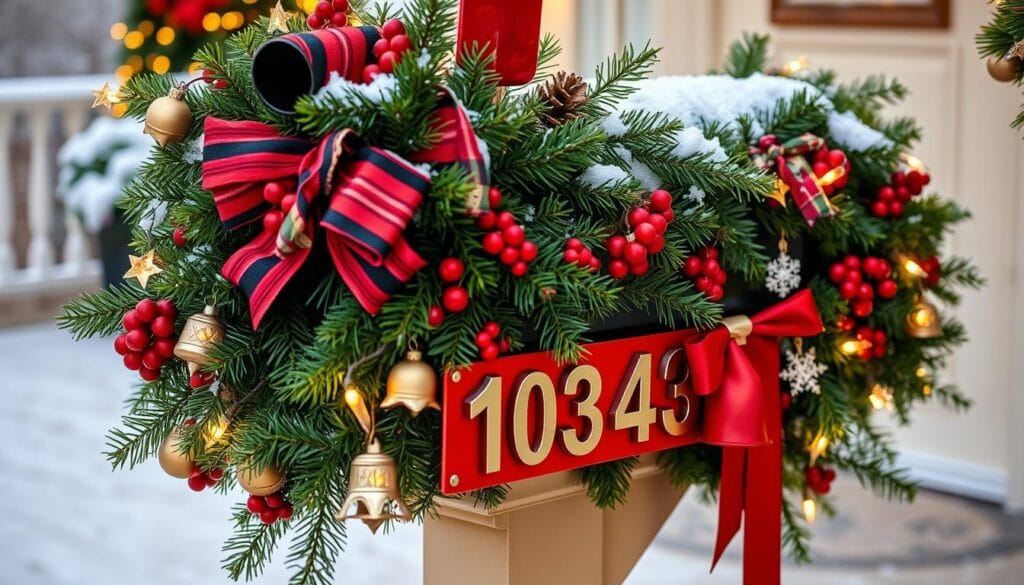 store-bought Christmas mailbox decorations