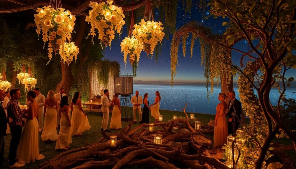 surreal soiree with natural elements
