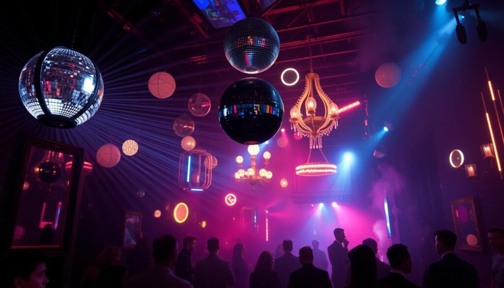 surrealistic party ambiance